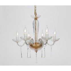 ACA LIGHTING CANDELEU VIOLET 6X14 CRISTAL TRANSPARENT BLK80286PCG