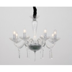 ACA LIGHTING CANDELEU VIOLET 6X14 CRISTAL TRANSPARENT BLK80286PCC 