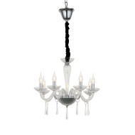 ACA LIGHTING CANDELEU VIOLET 6X14 CRISTAL TRANSPARENT BLK80286PCC 