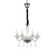 ACA LIGHTING CANDELEU VIOLET 8X14 CRISTAL TRANSPARENT BLK80288PCC