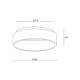 ACA LIGHTING LED ПЛАФОН APOLLO 73W CCT 5450LM Ф78 METAL/PVC BR81LEDC78BKCCT