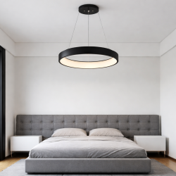 ACA LIGHTING LED ПЕНДЕЛ APOLLO 36W CCT 3670lm Ф45 МЕТАЛ/PVC BR81LEDP45BKCCT