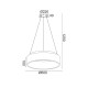 ACA LIGHTING LED PENDANT APOLLO 48W CCT 4630lm Ф60 METAL/PVC BR81LEDP60BKCCT