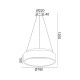 ACA LIGHTING LED ПЕНДЕЛ APOLLO 73W CCT 5450LM Ф78 METAL/PVC BR81LEDP78BKCCT
