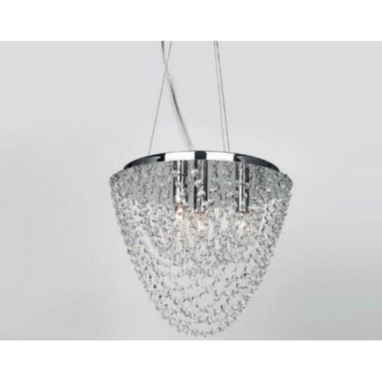 ACA LIGHTING ПЕНДЕЛ MISSY КРИСТАЛ 4ХΕ14 ХРОМ MISSY404P