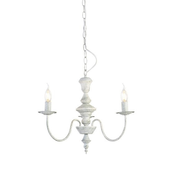 ACA LIGHTING CANDELEU ACCRA 3XE14 ALB ANTIC DL9313PAG