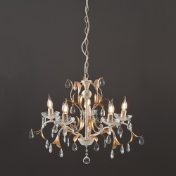 ACA LIGHTING CANDELEU SARDINIA 5ХΕ14 ANTIC DL9345PWG