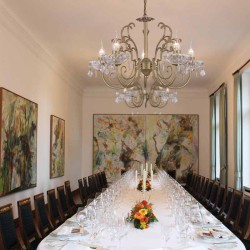 ACA LIGHTING APLICAȚIE FABERGE 1XΕ14 BRONZ, CRISTAL DLA12151W