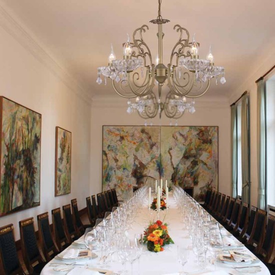 ACA LIGHTING ПОЛИЛЕЙ FABERGE 3ХΕ14 БРОНЗ,КРИСТАЛ DLA12153P
