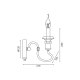 ACA LIGHTING APPLIC TOULOUSE 1ХE14 ANTIQUE EG171W12R