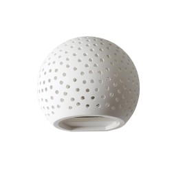 ACA LIGHTING APLICAȚIE DE ILUMINARE IBON GYPSUM 1ХG9 ALB G85321W