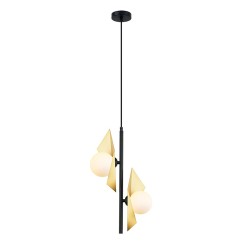 ACA LIGHTING CHANDELIER POLYGON 2XG9 HL42592P25BG