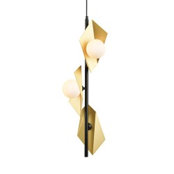 ACA LIGHTING CHANDELIER POLYGON 3XG9 HL42593P26BG