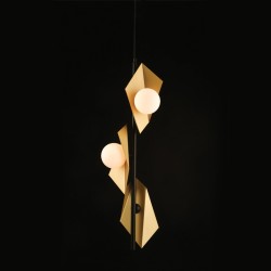 ACA LIGHTING CHANDELIER POLYGON 3XG9 HL42593P26BG