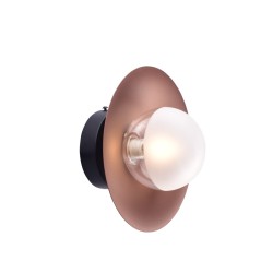 ACA LIGHTING LUSTRAR HYDRA 1XG9 COPPER/BLACK METAL HL4301W20BC