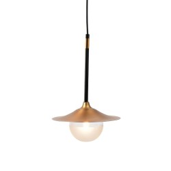 ACA LIGHTING PENDANT LAYLA 1XG9 BRASS HL4311P20BB