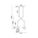 ACA LIGHTING CHANDELIER LAYLA 2XG9 BRASS HL4312P46BB