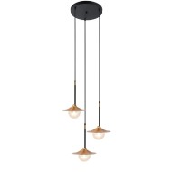 ACA LIGHTING CHANDELIER LAYLA 3XG9 BRASS HL4313P35BB