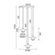 ACA LIGHTING CHANDELIER LAYLA 3XG9 BRASS HL4313P35BB