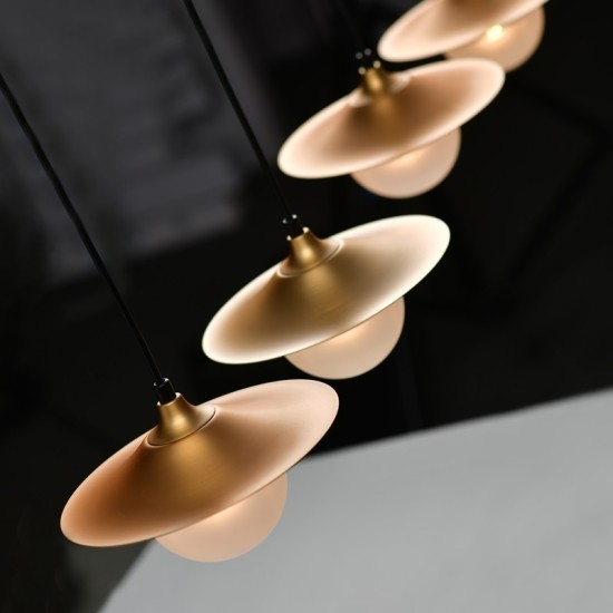 ACA LIGHTING PENDANT LAYLA 1XG9 BRASS HL4311P20BB