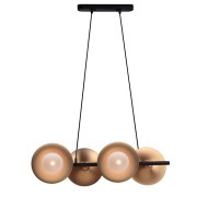 ACA LIGHTING CHANDELIER LAYLA 4XG9 BRASS HL4324P68BB