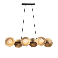 ACA LIGHTING CHANDELIER LAYLA 6XG9 BRASS HL4326P100BB