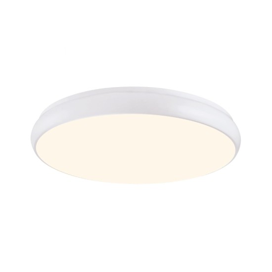 ACA LIGHTING LED ПЛАФОН KALLISTA 70W CCT 5600lm Ф80 МЕТАЛ/PVC БЯЛ HM27LEDC80WHCCT