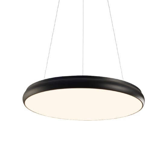 ACA LIGHTING LED ПЕНДЕЛ KALLISTA 32W CCT 2560lm Ф40 МЕТАЛ/PVC ЧЕРЕН HM27LEDP40BKCCT