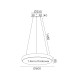 ACA LIGHTING LED PENDANT KALLISTA  54W CCT 4320lm Ф60 HM27LEDP60WHCCT