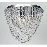 ACA LIGHTING ПЛАФОН MISSY КРИСТАЛ 4ХΕ14 ХРОМ MISSY404C