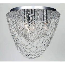 ACA LIGHTING APLICAȚIE DE TAVAN MISSY CRYSTAL 4XΕ14 CROM MISSY404C