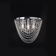 ACA LIGHTING ПЛАФОН MISSY КРИСТАЛ 4ХΕ14 ХРОМ MISSY404C
