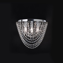ACA LIGHTING APLICAȚIE DE TAVAN MISSY CRYSTAL 4XΕ14 CROM MISSY404C