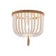 ACA LIGHTING CEILING SPETSES WOODEN BEADS 3ΧΕ27 WHITE ML127051P
