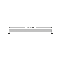 ACA LIGHTING PROIECTOR LINIAR LED PENTRU FAȚADĂ 18W 3000K 1m IP66 NOC1830