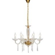 ACA LIGHTING CANDELEU VIOLET 6X14 CRISTAL TRANSPARENT BLK80286PCG