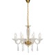 ACA LIGHTING CANDELEU VIOLET 8X14 CRISTAL TRANSPARENT BLK80288PCG