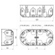 KOPOS KOLIN  DOUBLE  JUNCTION BOX KPL64-50/2LD FOR HOLLOW WALLS
