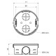 KOPOS KOLIN CONECTARE CUTIE CONSOLA PENTRU TENCUIARE Ф70/30 KP68/2 KA