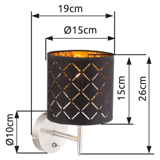 GLOBO WALL LAMP CLARKE  15229W