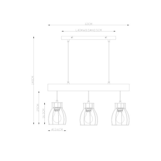 GLOBO PENDANT LAMP MINA 15326-4N