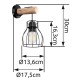 GLOBO WALL LAMP MINA 15326NW