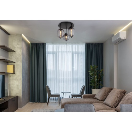 GLOBO CEILING LAMP BLACKY  15345-3D