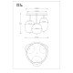 GLOBO CEILING LAMP BLACKY  15345-3D