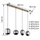 GLOBO PENDANT LAMP BLACKY 1 15345-4MM