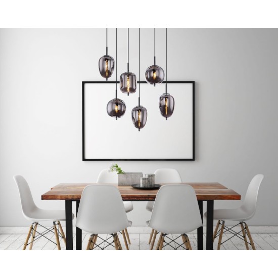GLOBO PENDUL CANDELABRU BLACKY 15345-6