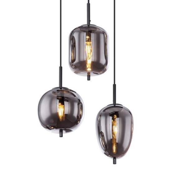 GLOBO PENDUL CANDELABRU BLACKY 15345-6