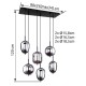 GLOBO PENDUL CANDELABRU BLACKY 15345-6