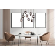GLOBO PENDANT CHANDELIER BLACKY BLACKY I 15345-8MM