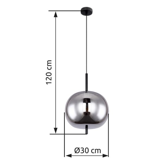 GLOBO PENDANT LAMP BLACKY 15345H1